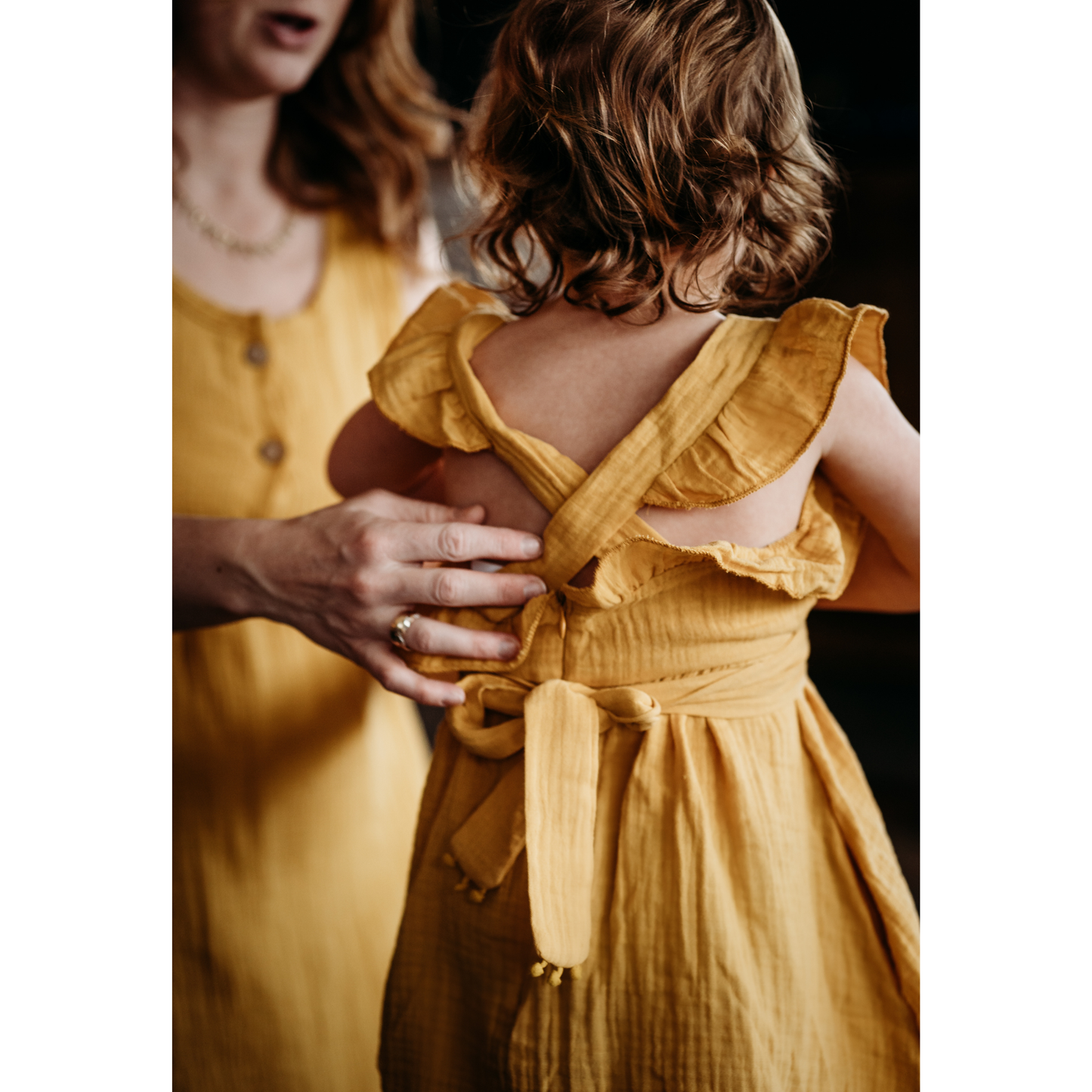 Yellow Maxi Matching Mommy & Me Dress- Child Size