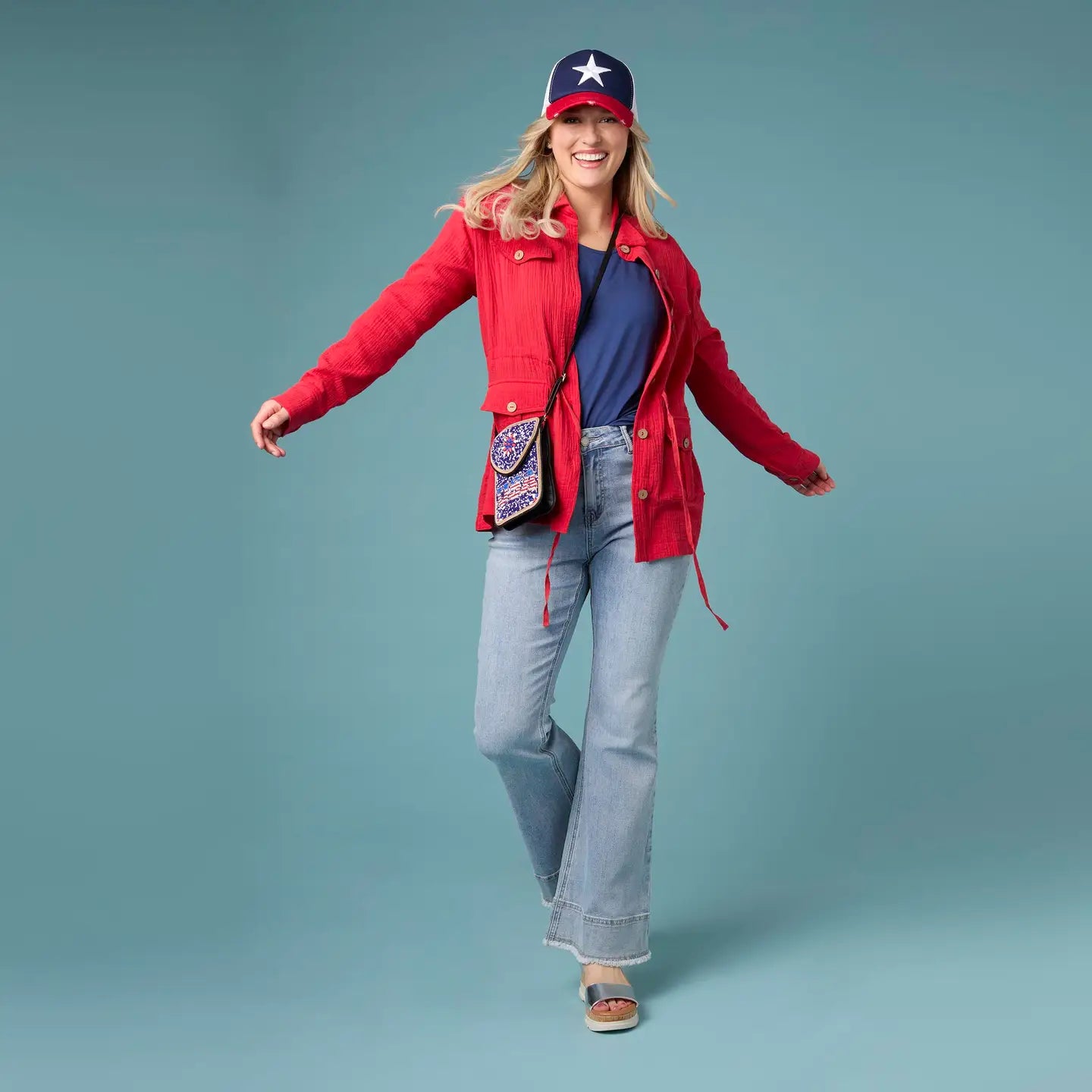 Gauze Button Front Cardigan