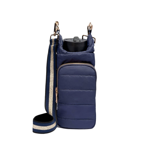 Navy Blue Matte HydroBag™ with Navy/Gold Strap