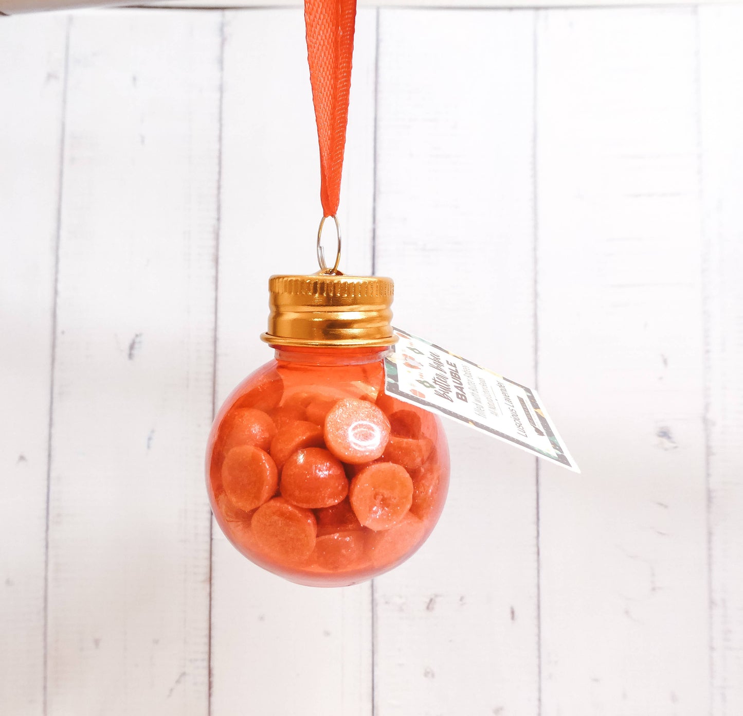 Body Butter Ornament - Natural Single Use Lotion Bead Gift