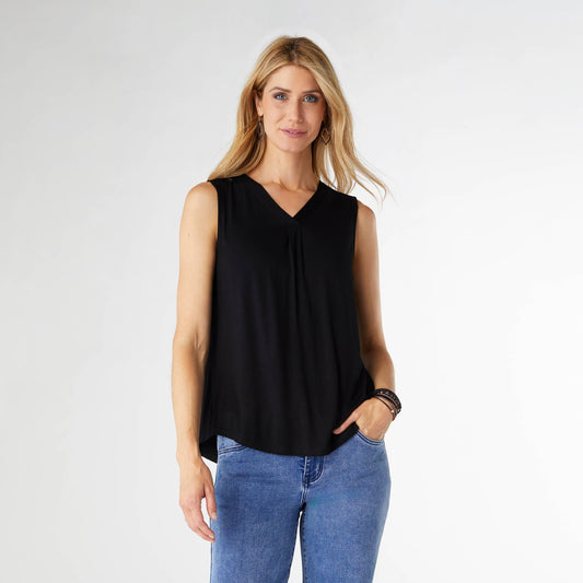 Erin Pleat Back V-Neck Tank