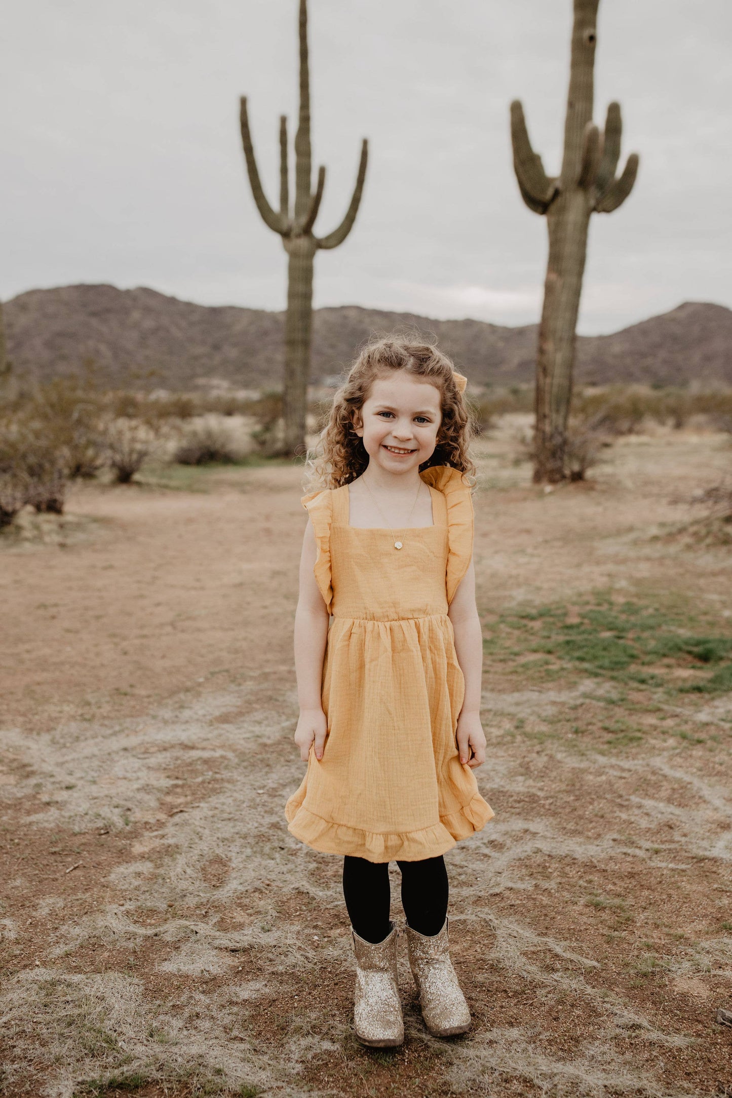 Yellow Maxi Matching Mommy & Me Dress- Child Size