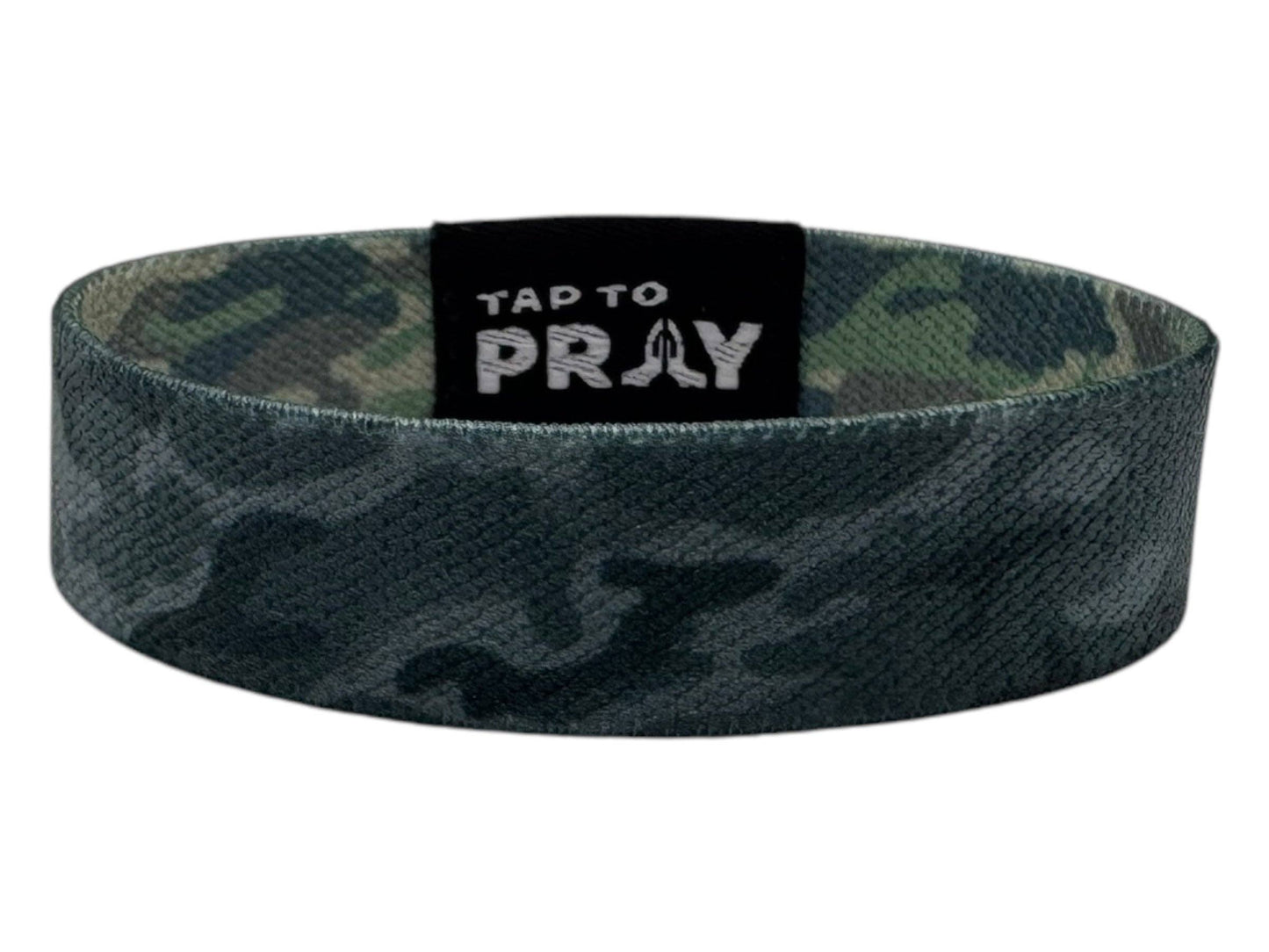 Tap To Pray™ Wristbands - Green & Charcoal Camo