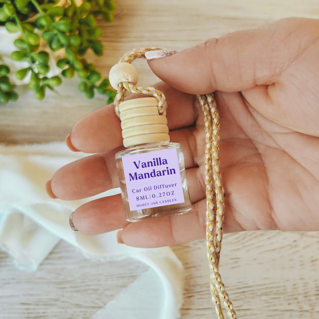 Hanging Car Diffusers | Vanilla Mandarin | Made in USA