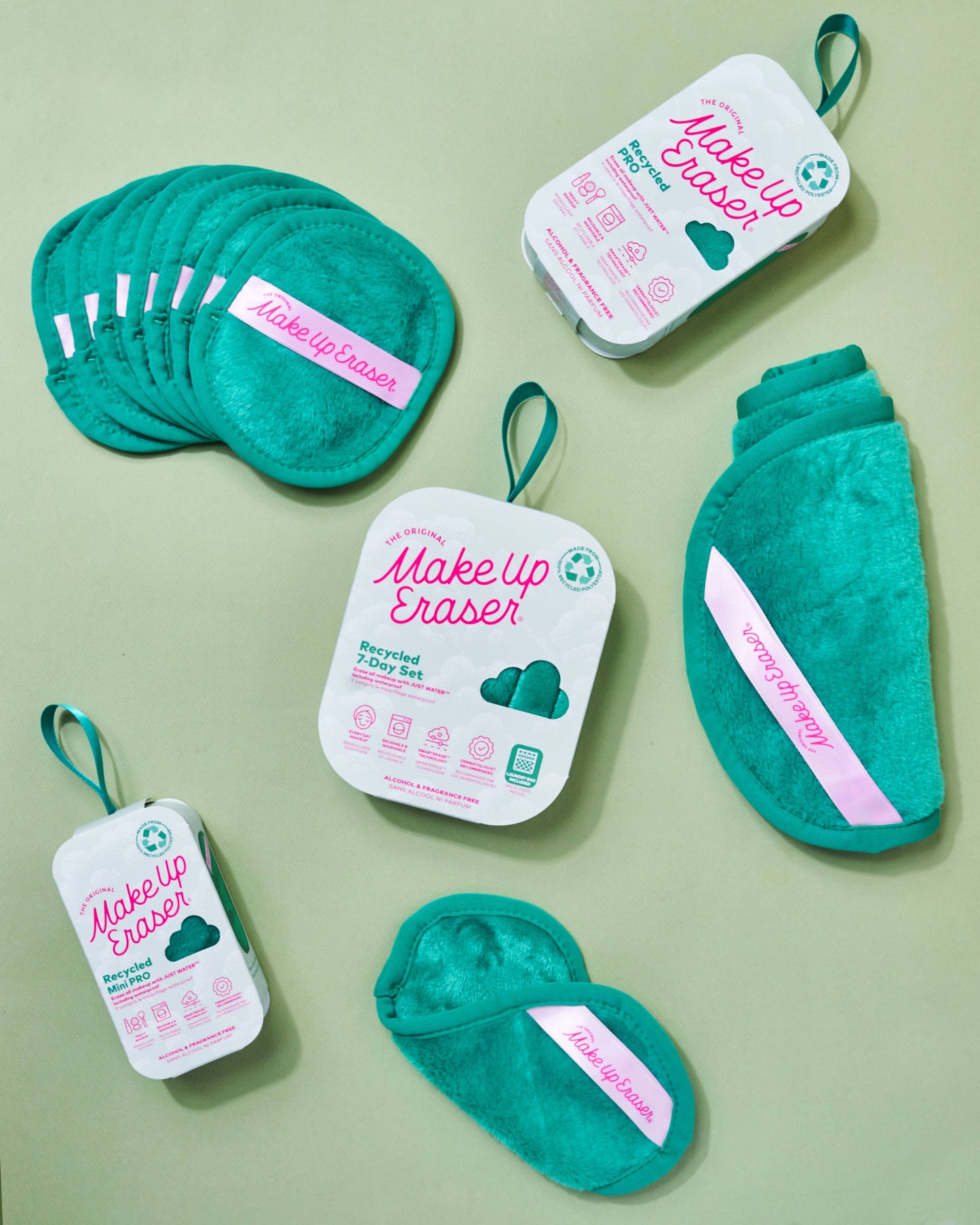 GREEN MINI PRO | 100% Recycled Make-up Eraser