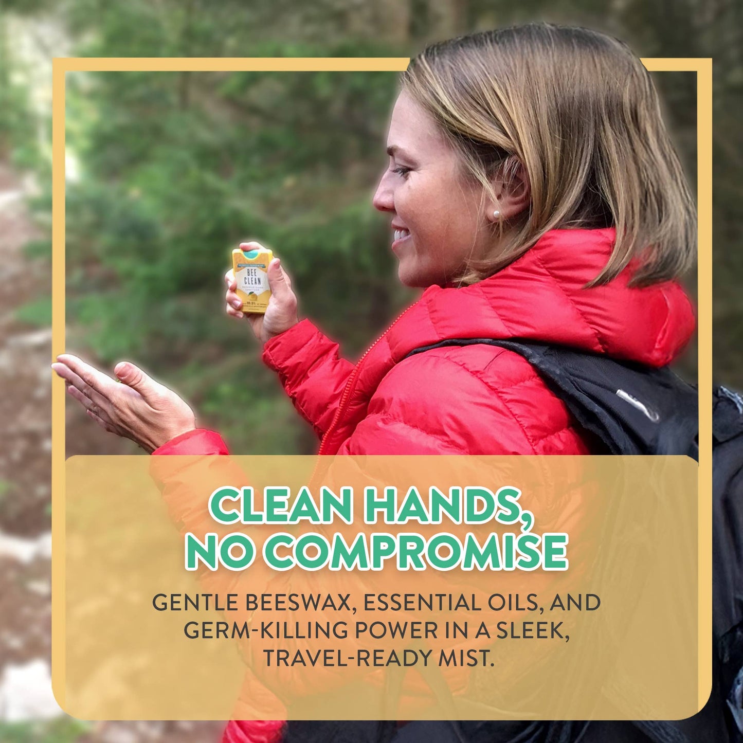 Bee Clean Organic Beeswax Hand Sanitizer