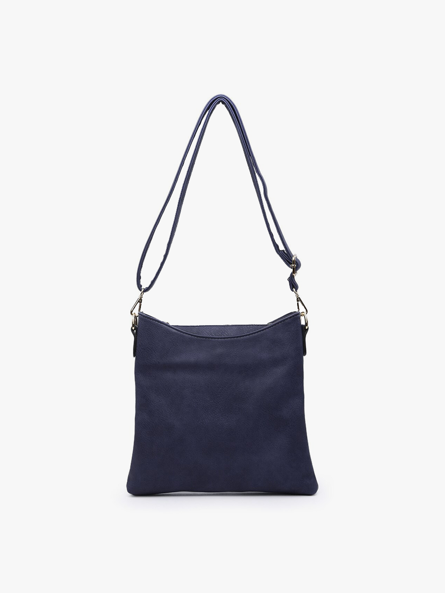 Emma 3 Compartment Crossbody w/ Snap Closure
