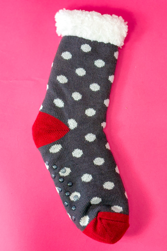 Cozy Cabin Socks- Polka Dot